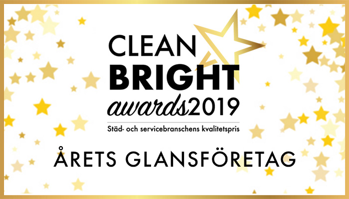 Kundpartner Vinnare i Clean Bright Awards Årets Glansföretag – bäst i branschen