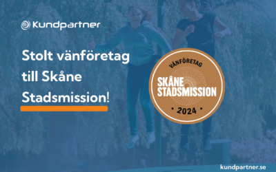 Kundpartner stödjer Skåne Stadsmission!